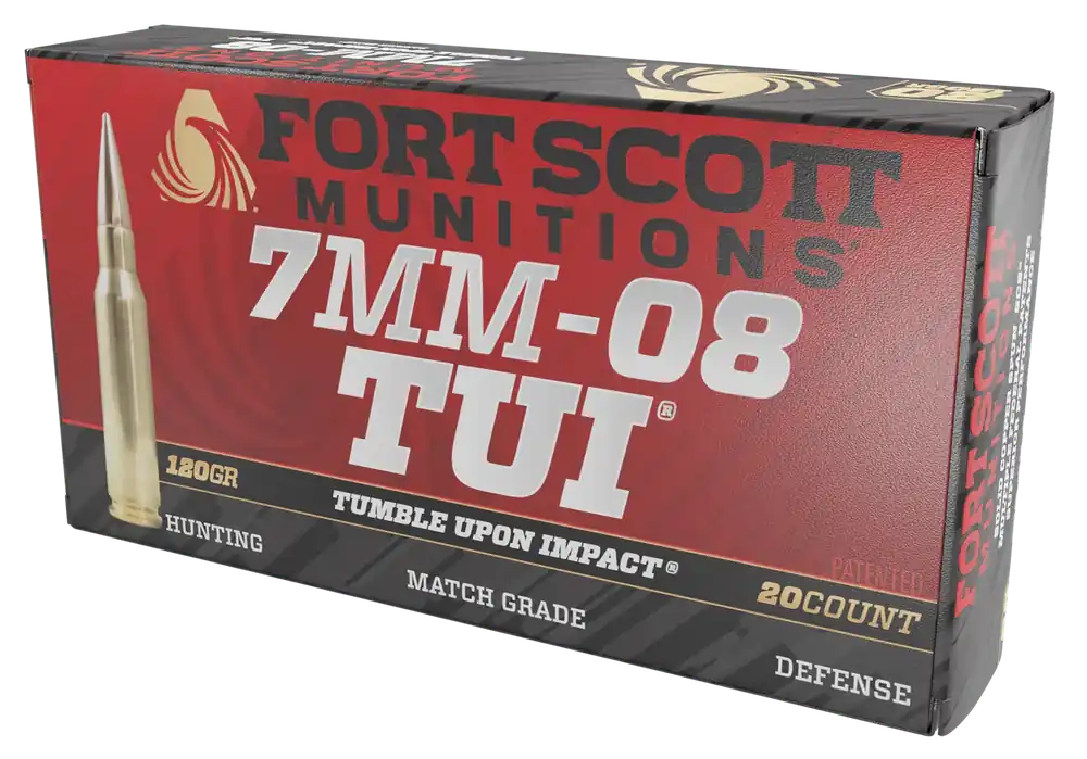 Fort Scott Munitions 7mm-08 Rem 120gr TUI Solid Copper Rifle Ammo - 20/Box