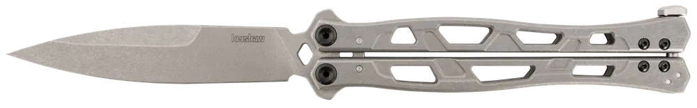 Kershaw 5050 Moonsault Butterfly Knife with 4.60" 14C28N Steel Blade and Stainless Steel Handle
