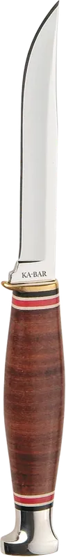 Ka-Bar 1226 Little Finn Fixed Blade Knife with Leather Sheath