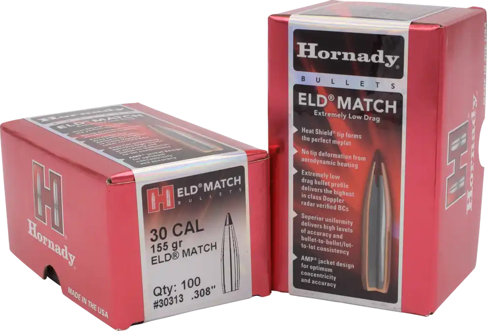 Hornady ELD Match .308 155gr Bullets - 100/Box