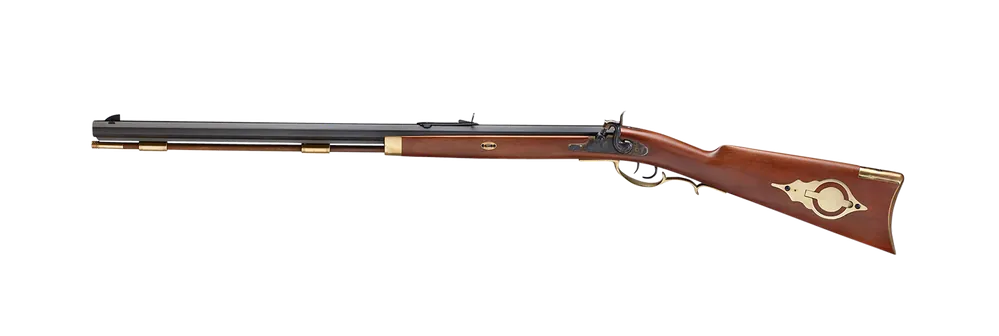 Left-Handed Taylors & Company Hawken Target 50 Cal Percussion Rifle with 28" Blued Octagon Barrel and Walnut Stock