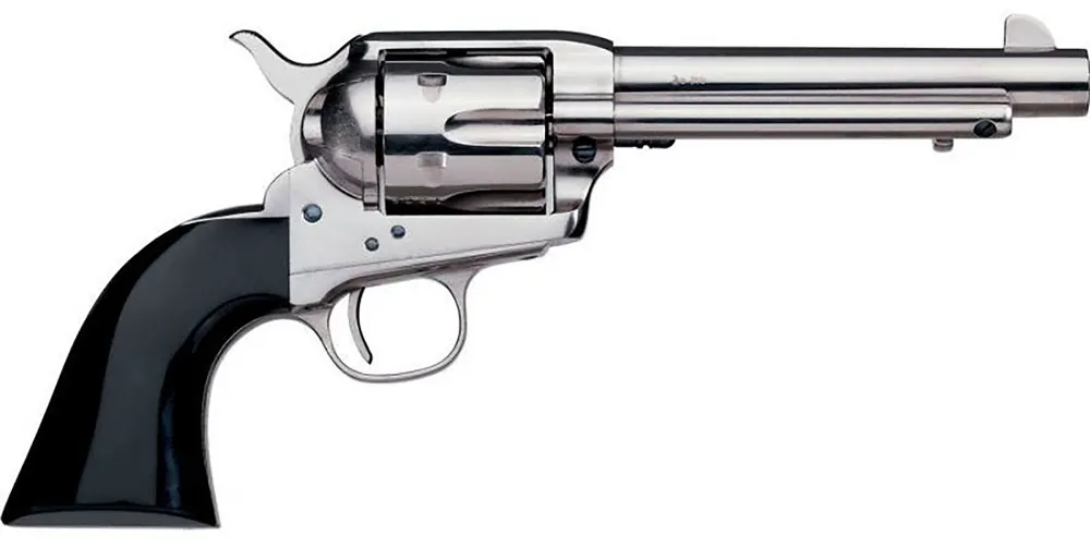 Taylors & Company 1873 Cattleman Revolver - 44-40 Win, 4.75" Barrel, Nickel Finish, 6rd Capacity