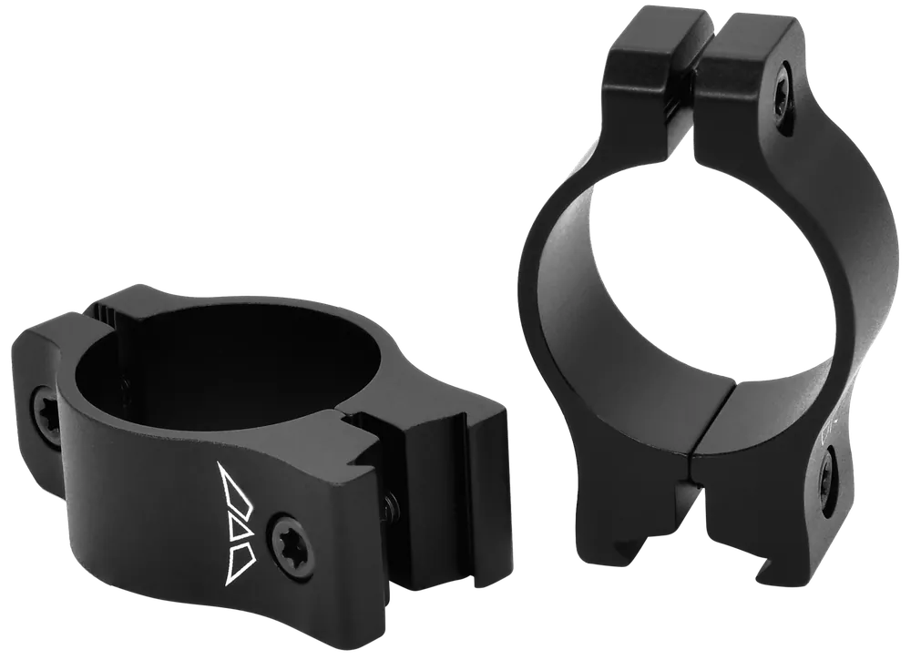 Warne V420M Low Profile Rimfire Rings - Matte Black, 1" Tube, 3/8" Dovetail