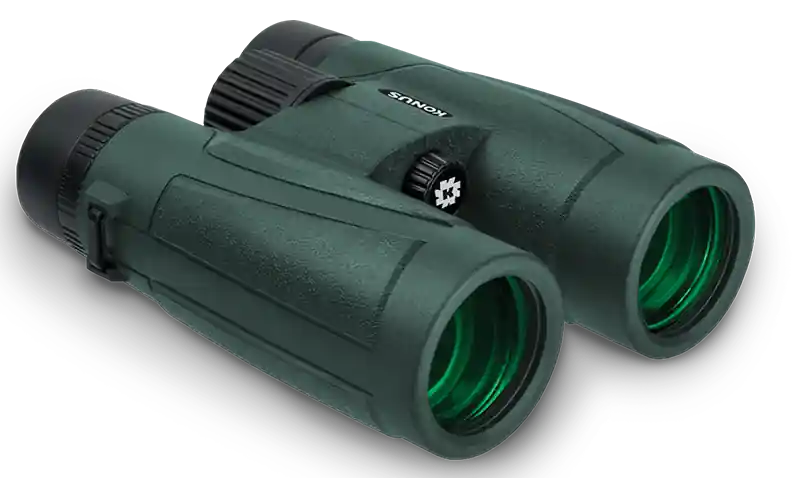 Konus BI10 Regent-HD 10x42 Binoculars with BaK-4 Roof Prism and Black Rubber Armor