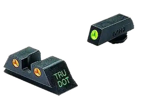 Meprolight Tru-Dot Sight Set for Glock 10mm/45 ACP - Green/Orange Tritium