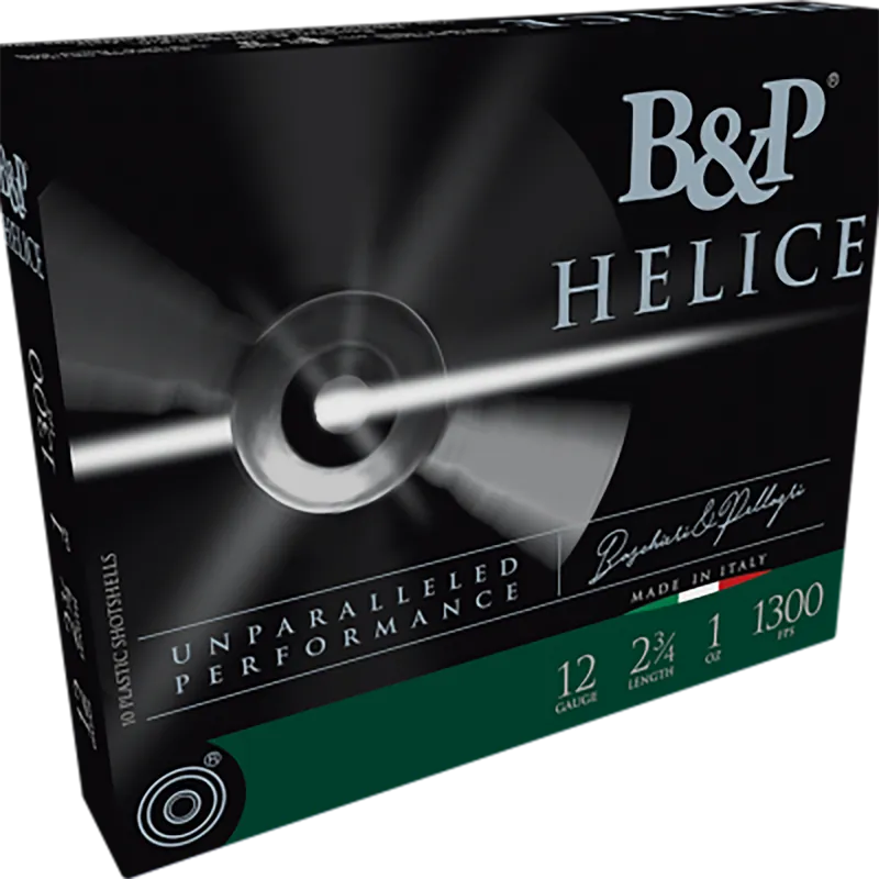B&P Ammunition Helice Electro 12 Gauge 2.75" 1oz 8 Shot - 10 Rounds Per Box