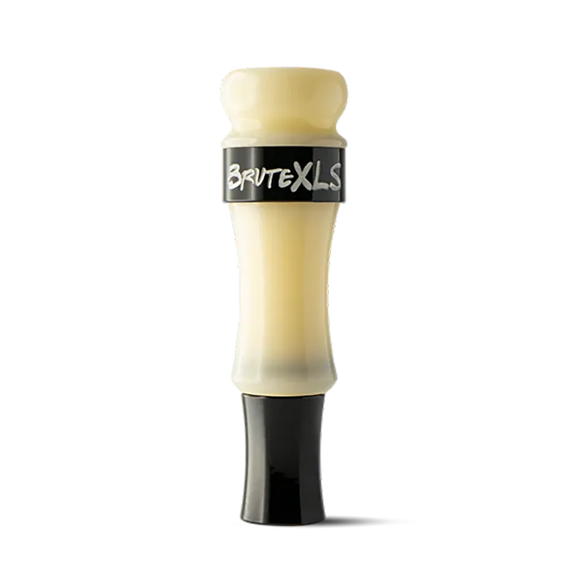 Brute XLS Cutdown Duck Call in Ivory/Black Acrylic - Rolling Thunder DC013SIVB