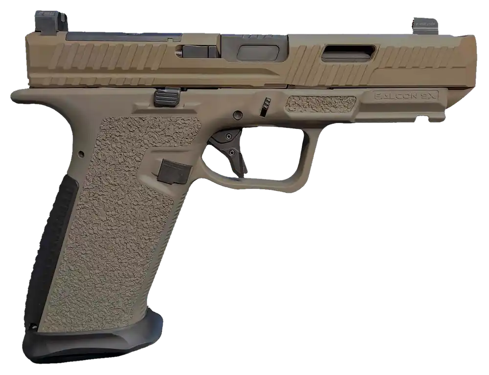LFA LF9C92022 Falcon 9XC 9mm 4 Comp FDE