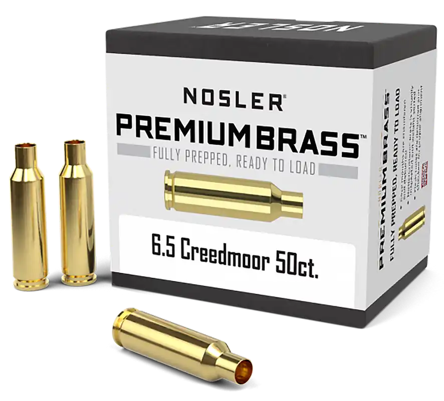 Nosler 6.5 Creedmoor Unprimed Rifle Brass - 50 Count