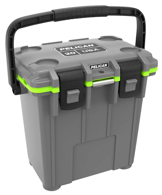PELICAN 20QT Elite Cooler - Gray/Green