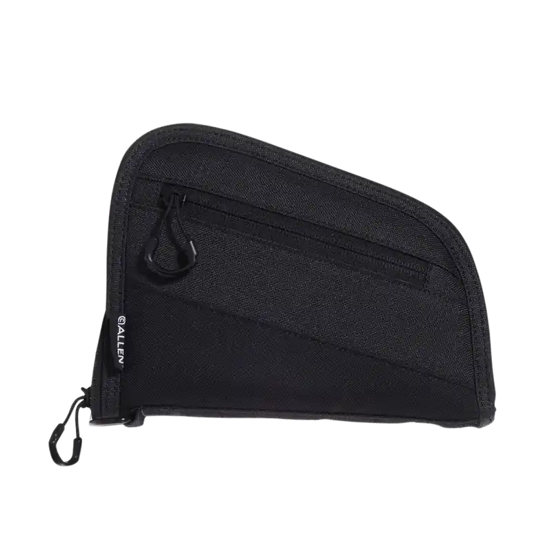 Compact Handgun Case with Foam Padding & Exterior Pocket for 380, 9mm, & Revolvers