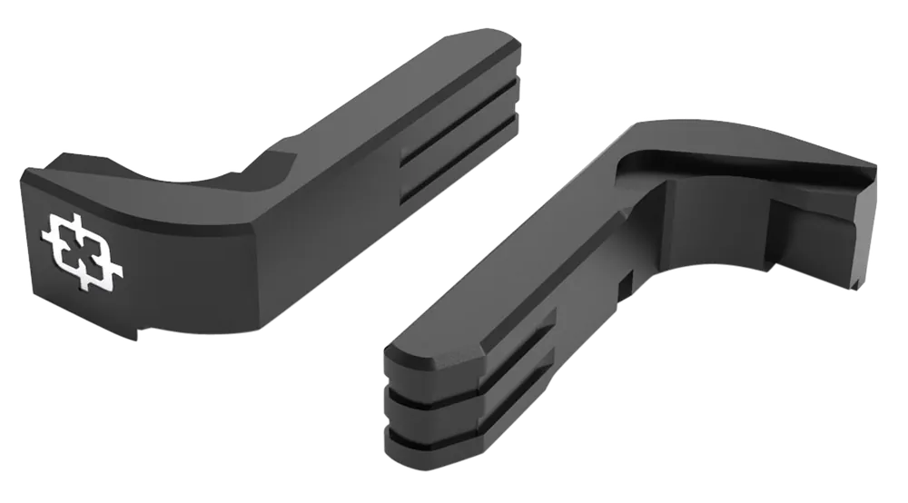 Cross Armory Extended Mag Catch for Glock Gen1-3/P80 - Black Anodized Aluminum