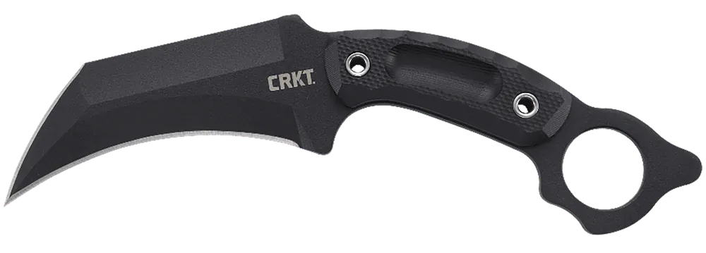 CRKT 2630 DU Hoc Fixed Blade Knife with Black G10 Handle and Sheath