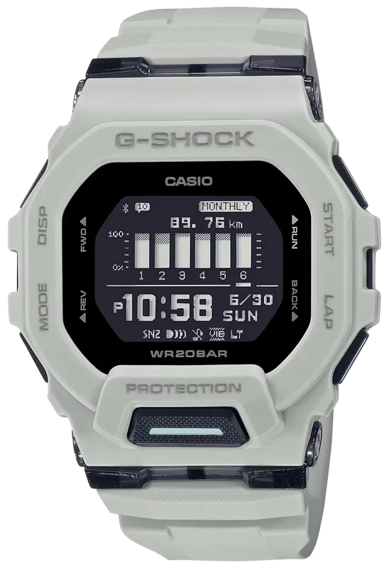G-Shock Tactical White Stainless Steel Bezel GBD200UU9 Distribution 145-215mm