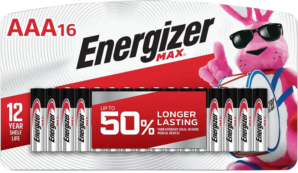 Energizer AAA Max Alkaline Batteries 1.5V, 16-Pack