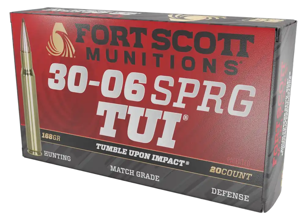 Fort Scott Munitions 30-06 Springfield 168gr TUI Solid Copper Rifle Ammo 20/Box