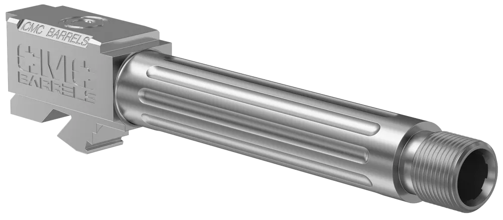 CMC Triggers 75525 Match Precision Barrel for Glock 19 Gen3-4 9mm Luger 4.01" Stainless Steel Fluted/Threaded
