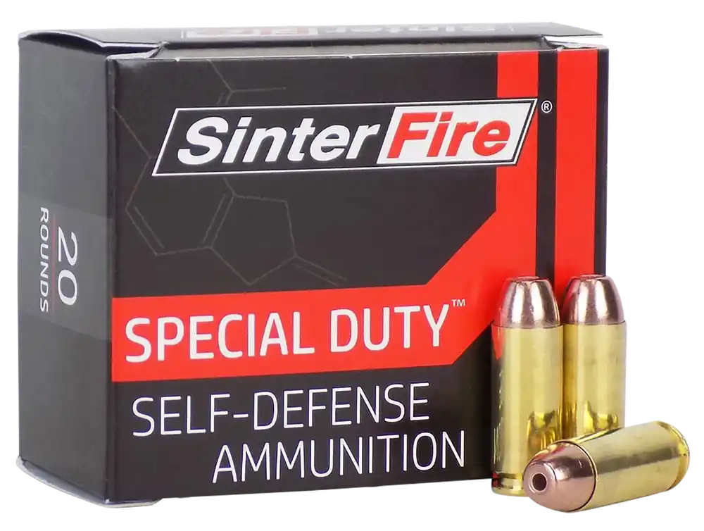 SinterFire SF10125SD 10mm Auto 125gr Lead-Free Frangible HP Ammo - 20/Box