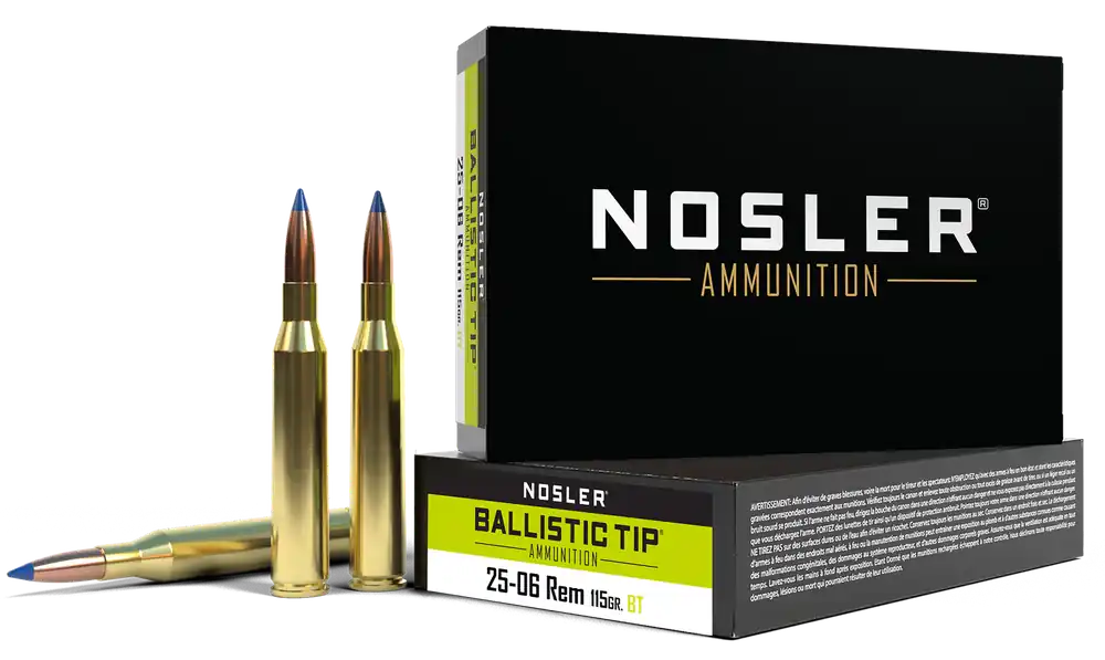 Nosler 40071 Ballistic Tip 25-06Rem 115gr Spitzer 20/Box