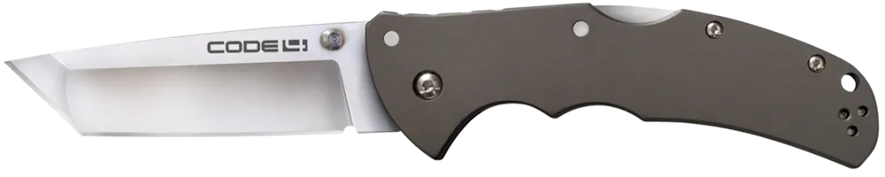 Cold Steel Code 4 Folding Tanto Knife with S35VN Blade and Aluminum Handle