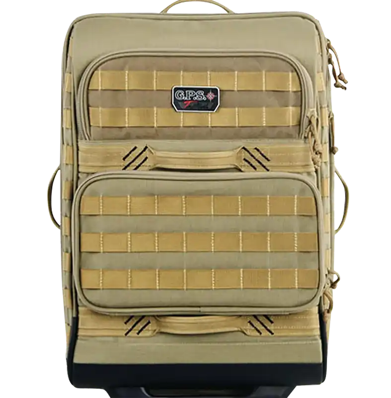 Tactical Rolling Case for 2 Handguns - Tan 1000D Polyester
