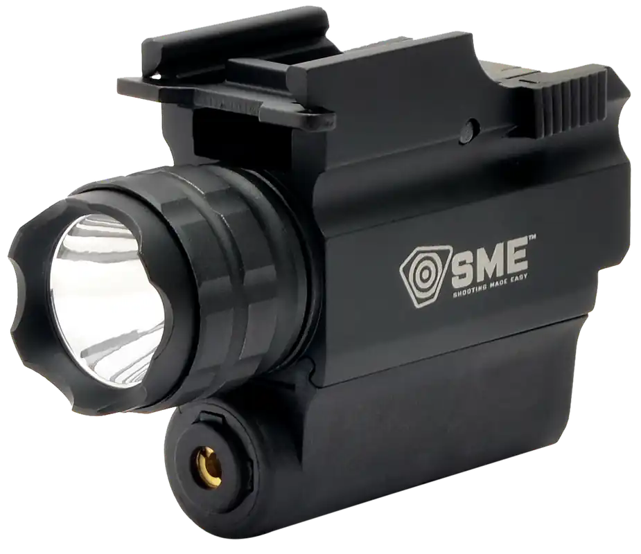 Compact Tactical Handgun LED Light/Laser Combo - 250 Lumens, Red Laser