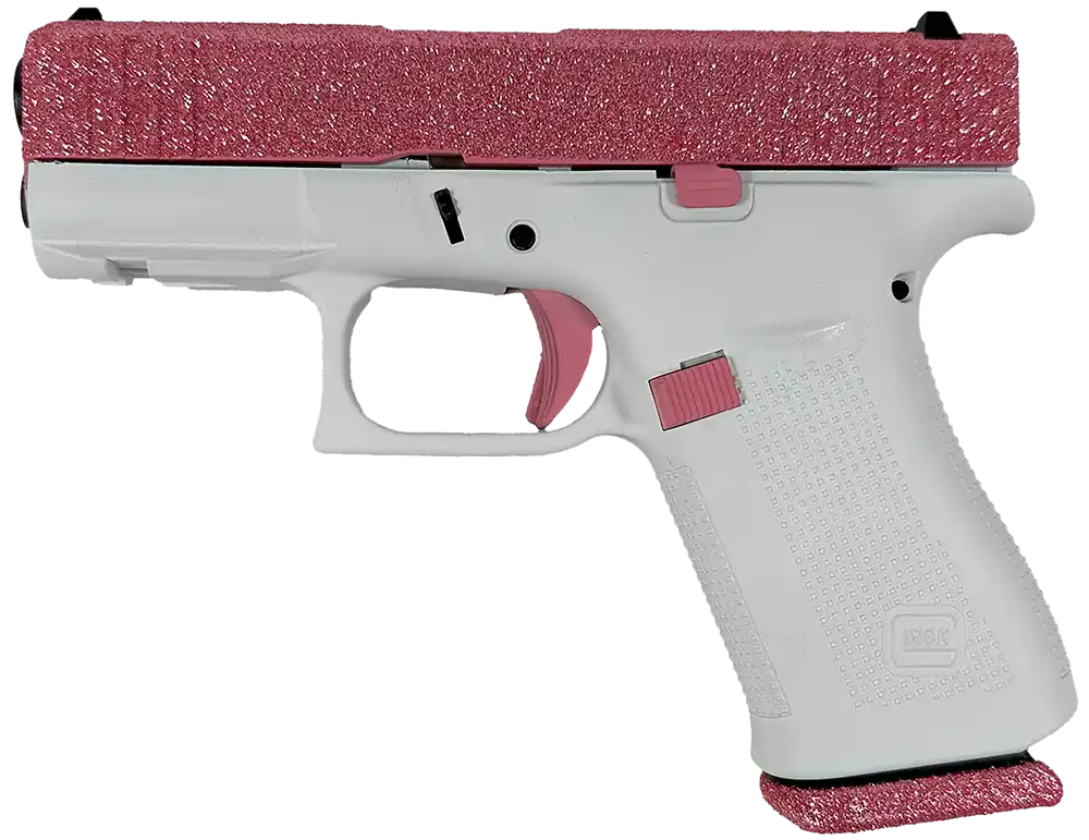 Glock G43X 9mm Sub-Compact, Bubblegum & Frost Cerakote, 10+1 Capacity