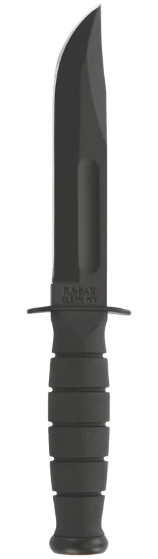 Ka-Bar 1256 5.25" Fixed Blade Knife with Black Kraton G Handle and Sheath