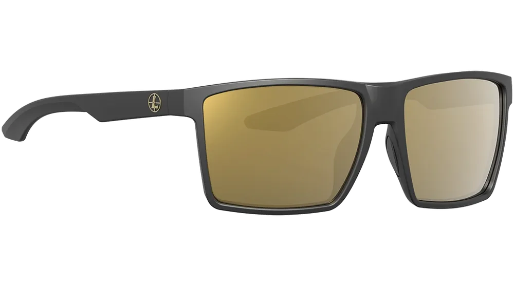 Leupold Desoto Sunglasses with Bronze Mirror Lens and Matte Black Frame