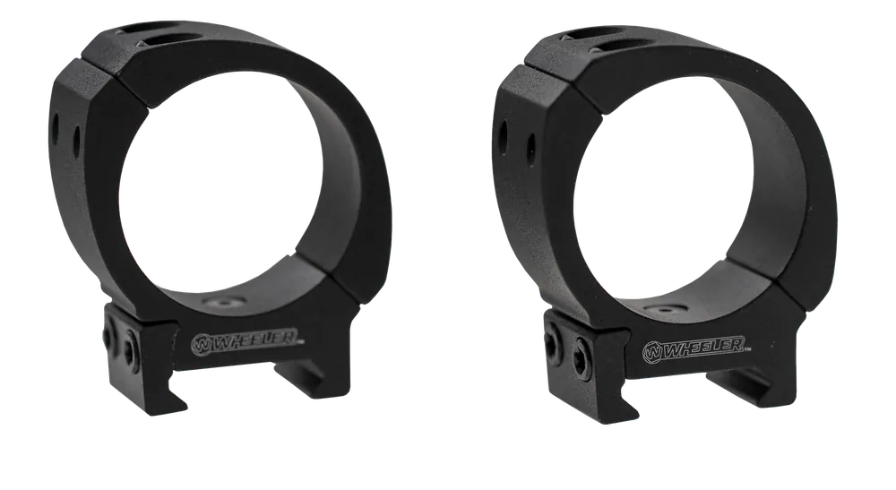 Wheeler 1133752 Black 30mm High Sporter Scope Rings