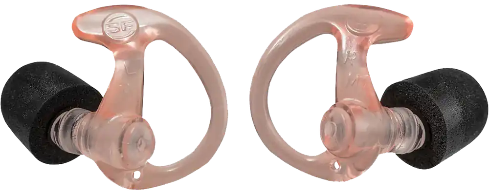 SureFire EP10 Sonic Defenders Ultra Max Earplugs - 30 dB Noise Reduction, Medium, Clear