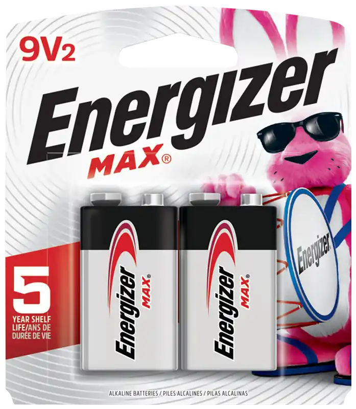 Energizer MAX 9V Alkaline Batteries, 24-Pack (2 per Pack)