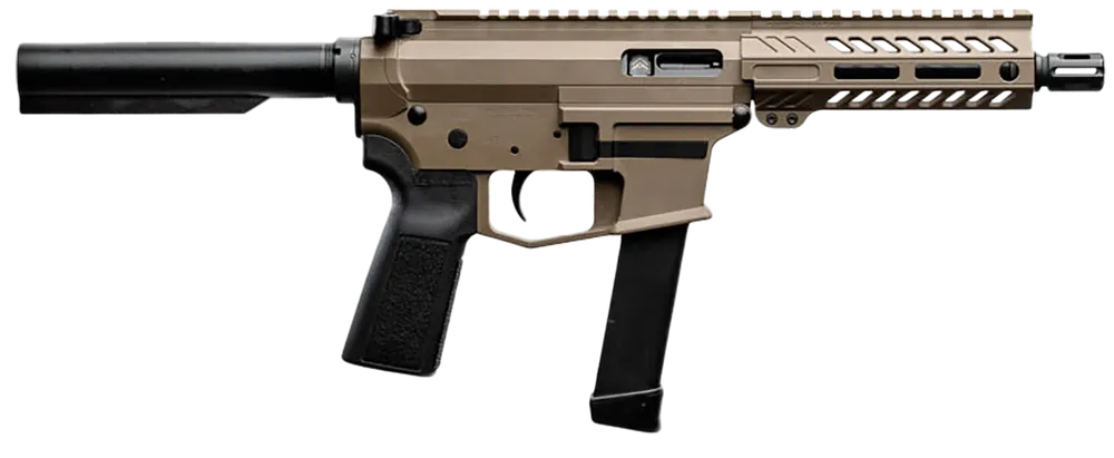 Angstadt Arms UDP-9 9mm Pistol with 6" Threaded Barrel and FDE Cerakote Finish