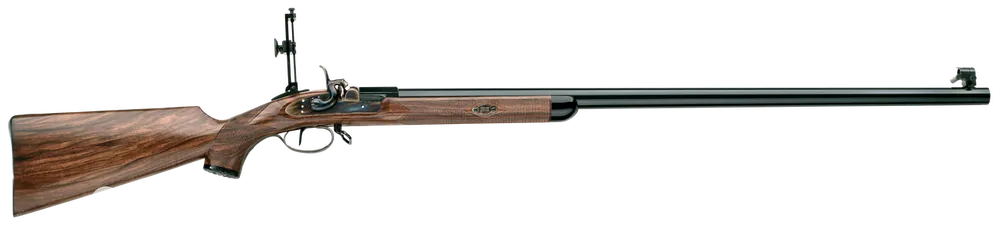Taylors & Company 210065 Gibbs .45 Cal Percussion Rifle with 32.31" Blued Barrel and Oiled Walnut Stock