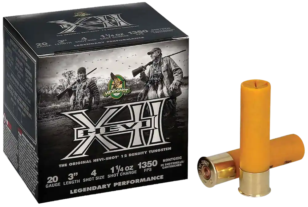 HEVI-Shot HS53202 20 Gauge 3" 1 1/4oz #2 Shot - 25 Rounds/Box, 10 Boxes/Case