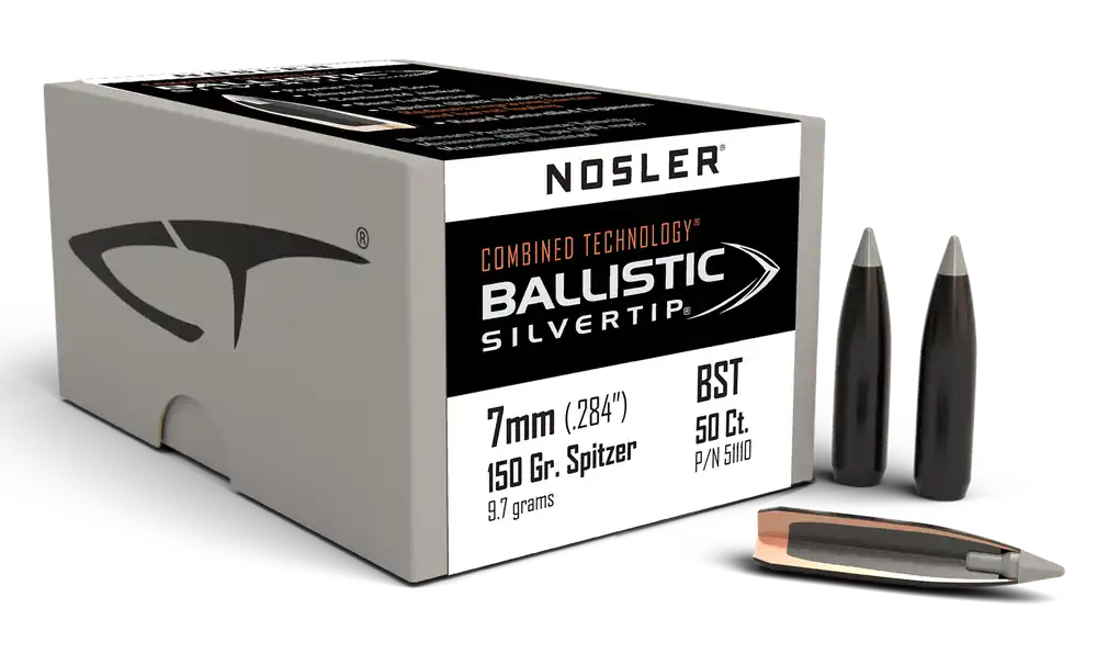 Nosler Ballistic Silvertip 7mm 150gr Spitzer 50 Rounds