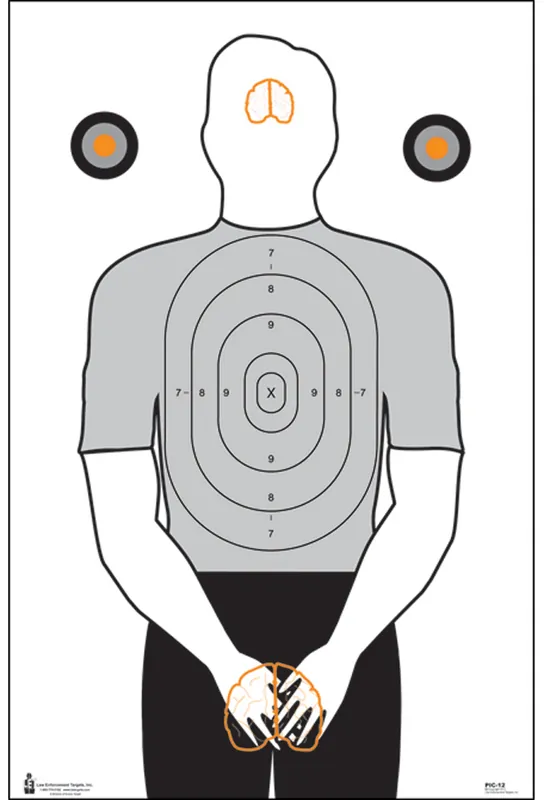Politically Incorrect Silhouette Target Paper, 23" x 35", 100-Pack