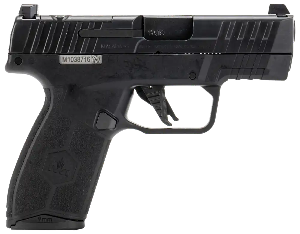 IWI US Masada Slim 9mm Luger Pistol - 13+1 Capacity, 3.40" Barrel, Optic Ready, Black Finish