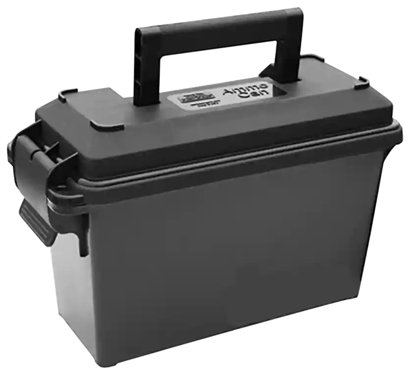 MTM Case-Gard AC30T40 Tall 30 Caliber Black Ammo Can - Polypropylene Construction