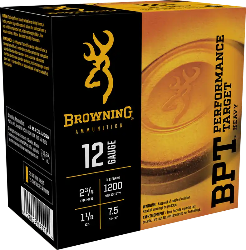 Browning BPT Performance Target 12 Gauge Ammo - 25 Rounds
