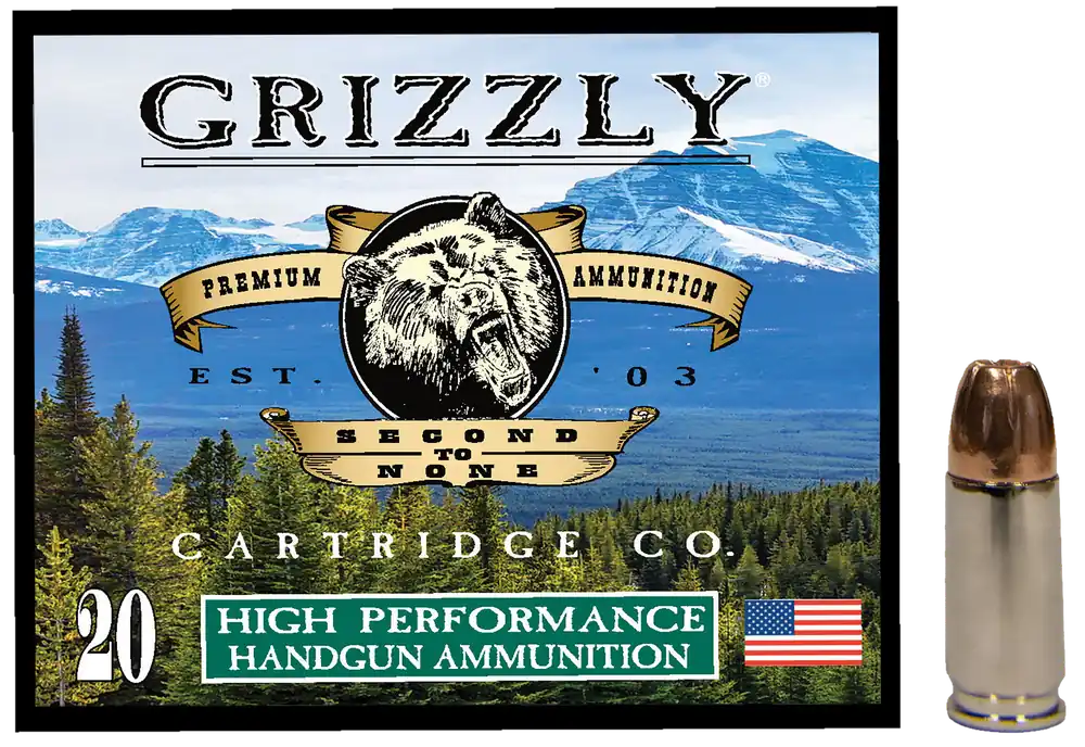 Grizzly Ammo 9mm 124gr JHP 20/Box
