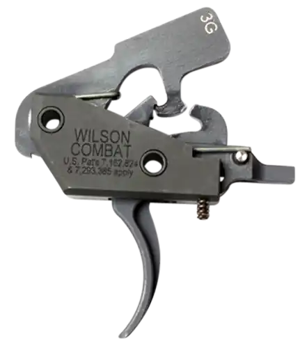 Wilson Combat TRTTU3G 3-Gun Drop-in Trigger for AR-Platform, 3.50-4 lbs Draw Weight, Black Finish