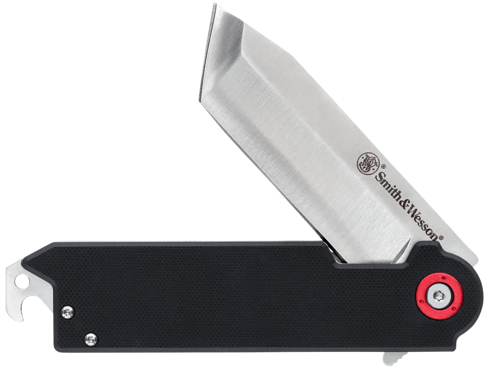 Smith & Wesson Big Benji Folding Knife with 3.50" Stainless Steel Blade and 4.25" Black Handle