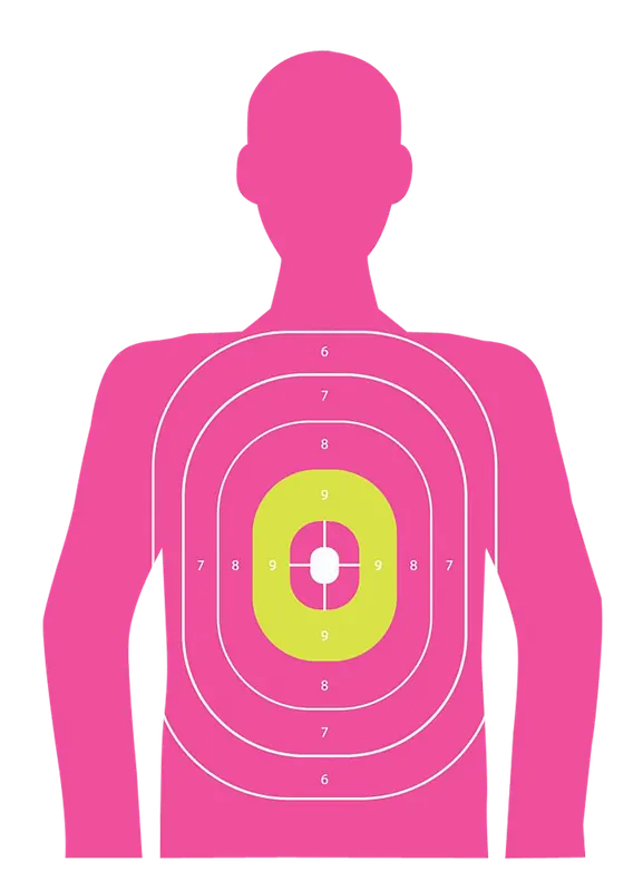 EZ-Aim 15646 In the Pink Shooting Targets - 12x18, 8 Pack