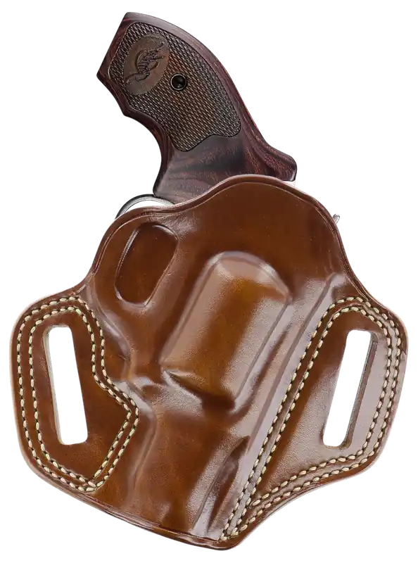 Kimber K6S Right Hand Galco CM312 Combat Master OWB Tan Leather Belt Slide