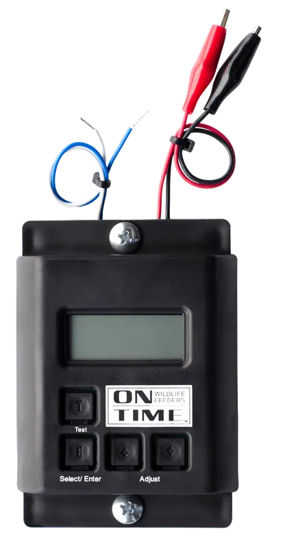 On Time 00503 Digital Timer: Versatile LCD Display for 6-12V Feeders, 6 Adjustable Feedings