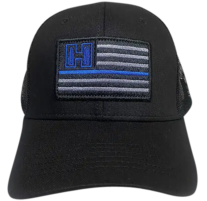 Hornady Blue Line Black American Flag Patch - Model 10160