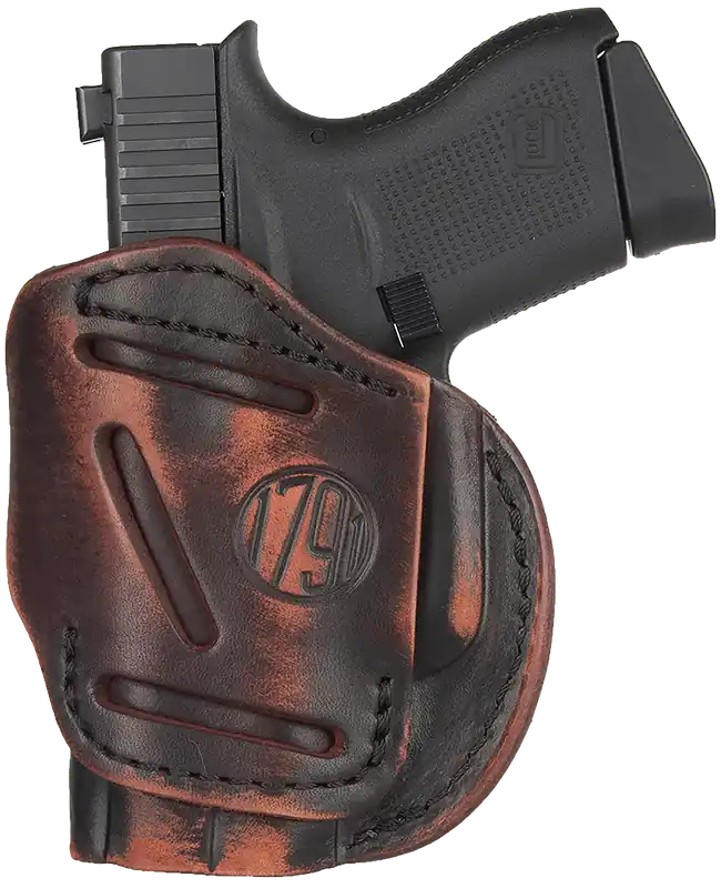 1791 Gunleather 4-Way IWB/OWB Holster for S&W M&P Bodyguard - Right Hand, Vintage Leather