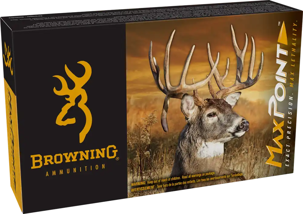 Browning Ammo B192130002 Max Point .300 WSM 180gr - 20 Rounds per Box, 10 Boxes per Case