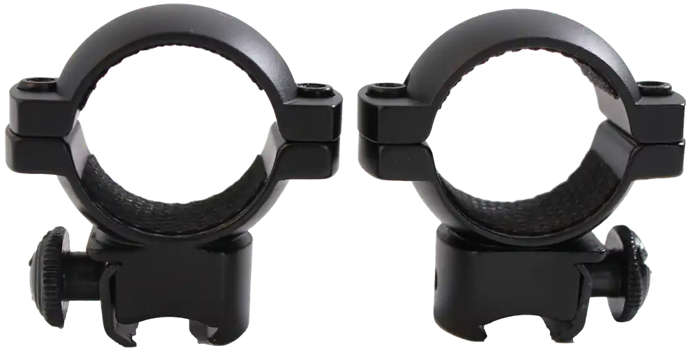 Traditions A797DS 1" Medium Scope Rings for 3/8" Grooved Receiver - Matte Black Aluminum